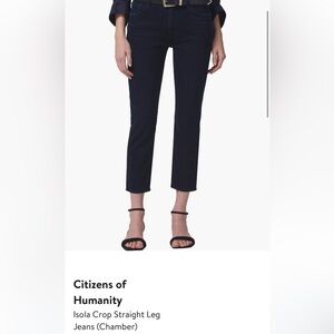 Citizens Of Humanity Isola Crop Straight Leg Jeans (Chamber, 25)